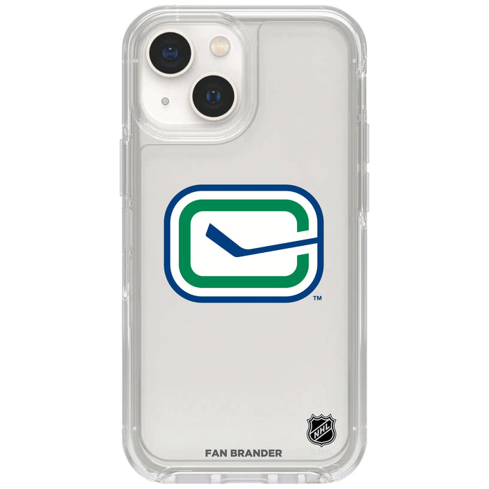 Clear OtterBox Phone case with Vancouver Canucks Logos