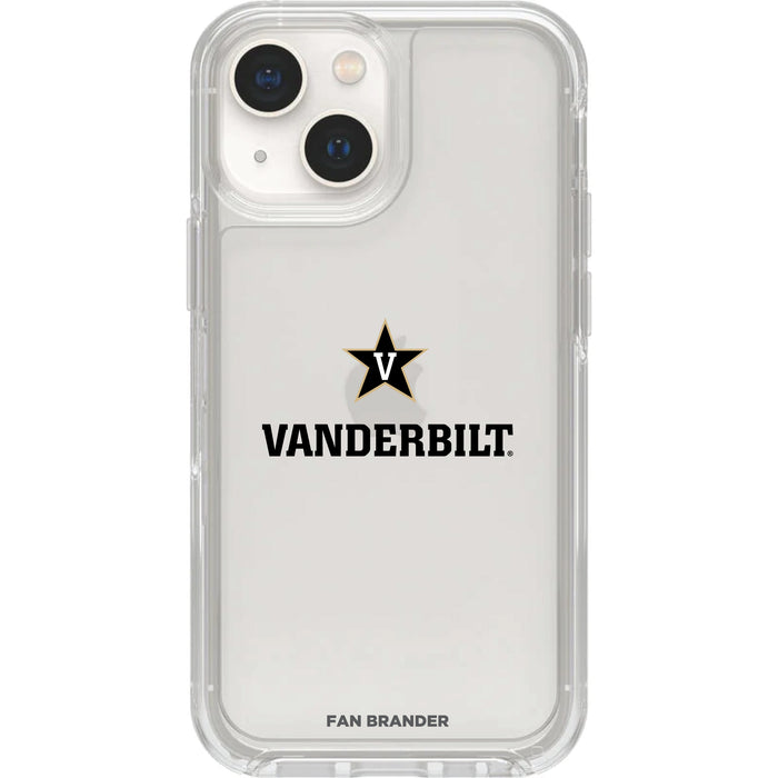 Clear OtterBox Phone case with Vanderbilt Commodores Logos