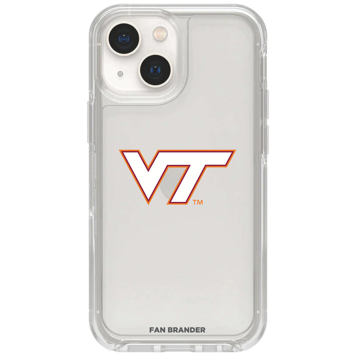 Clear OtterBox Phone case with Virginia Tech Hokies Logos