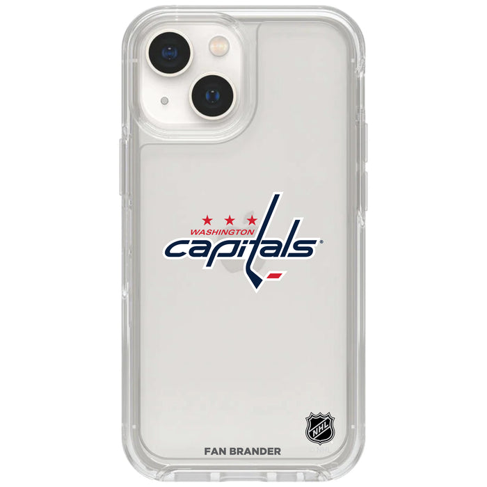 Clear OtterBox Phone case with Washington Capitals Logos