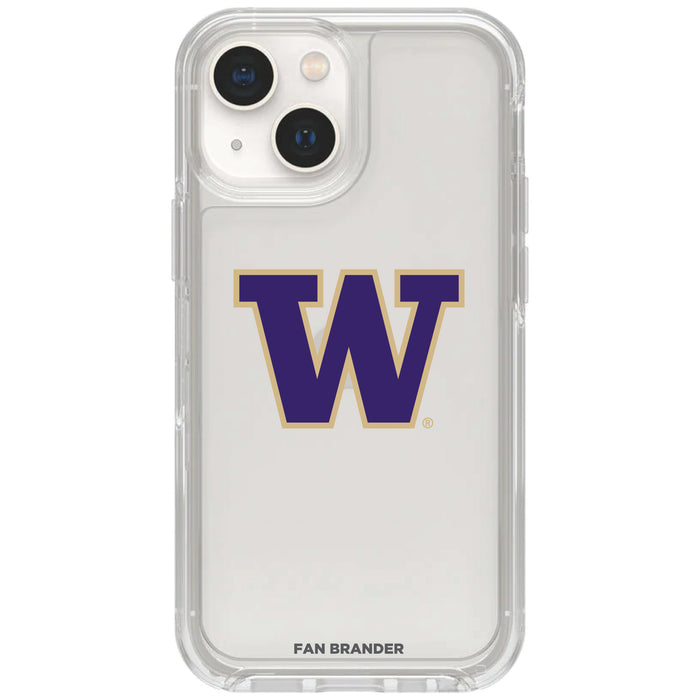 Clear OtterBox Phone case with Washington Huskies Logos