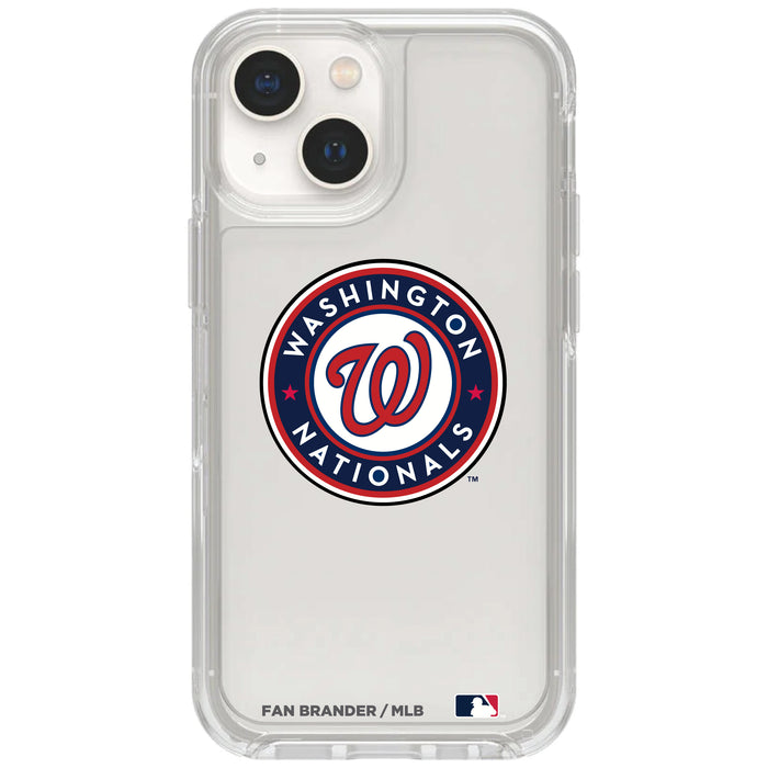 Clear OtterBox Phone case with Washington Nationals Logos