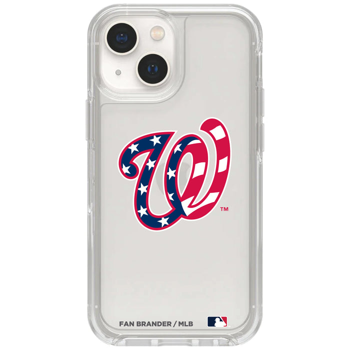 Clear OtterBox Phone case with Washington Nationals Logos