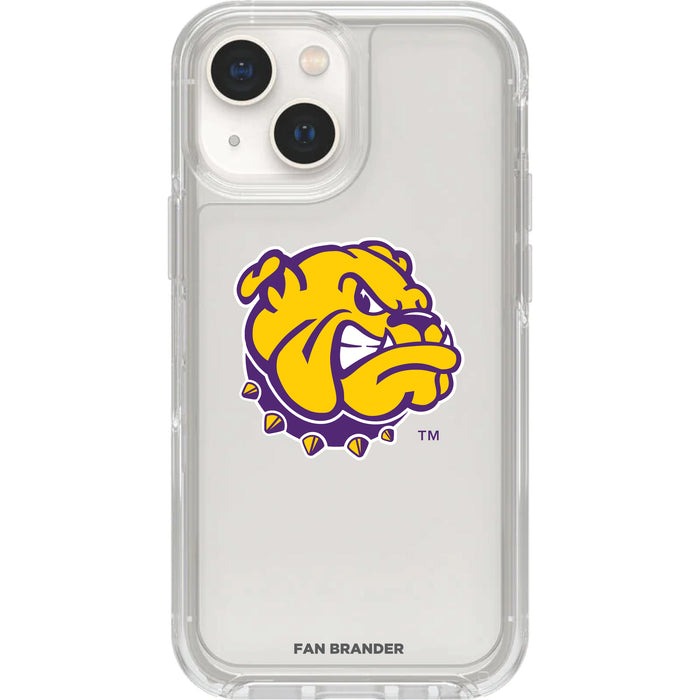 Clear OtterBox Phone case with Western Illinois University Leathernecks Logos