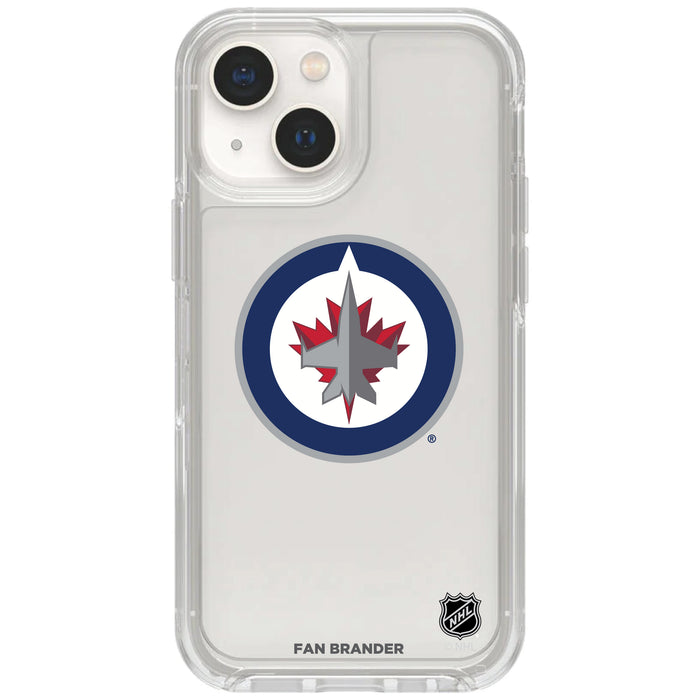 Clear OtterBox Phone case with Winnipeg Jets Logos