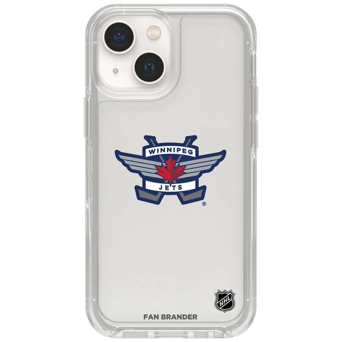 Clear OtterBox Phone case with Winnipeg Jets Logos