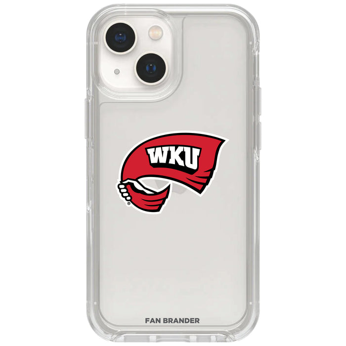 Clear OtterBox Phone case with Western Kentucky Hilltoppers Logos