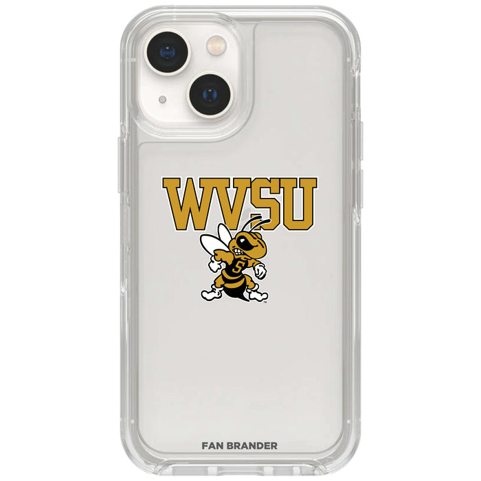 Clear OtterBox Phone case with West Virginia State Univ Yellow Jackets Logos