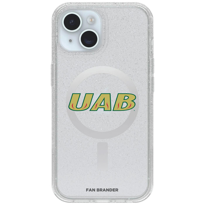 Clear OtterBox Phone case with UAB Blazers Logos