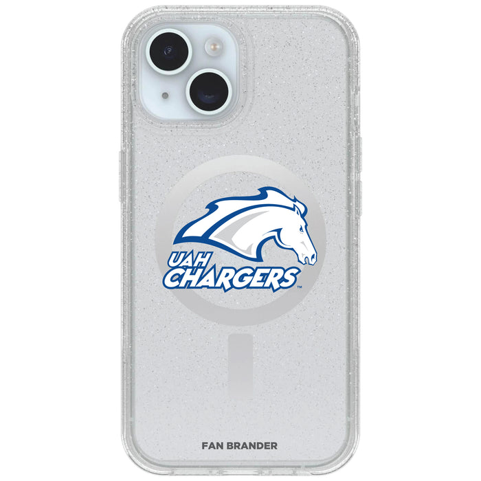 Clear OtterBox Phone case with UAH Chargers Logos