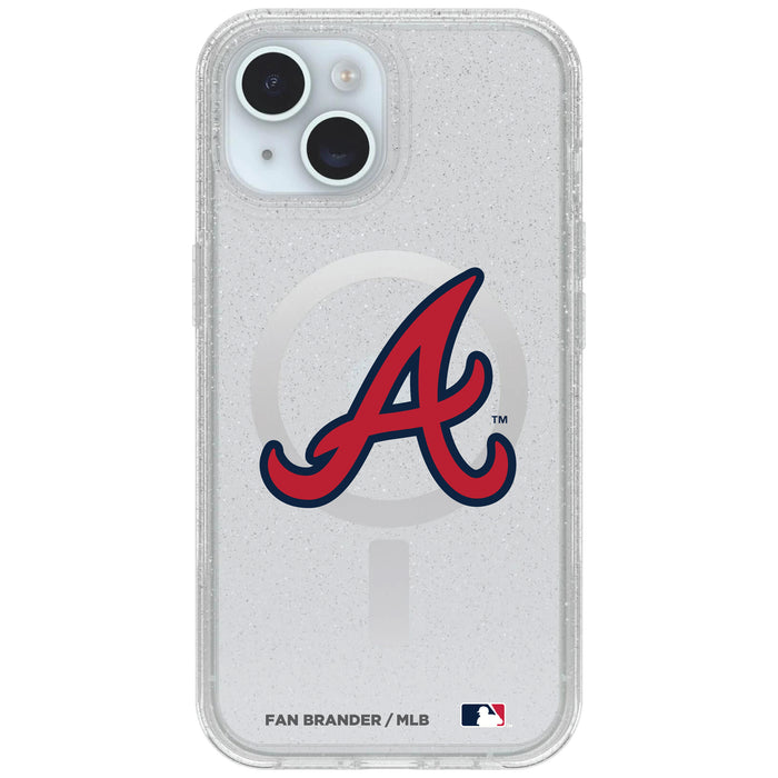 Clear OtterBox Phone case with Atlanta Braves Logos