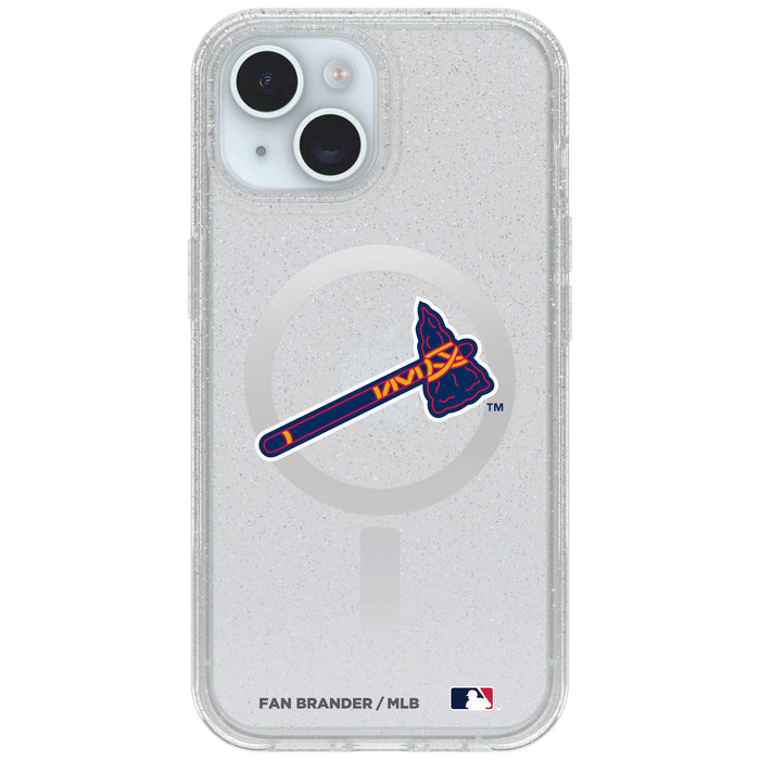 Clear OtterBox Phone case with Atlanta Braves Logos