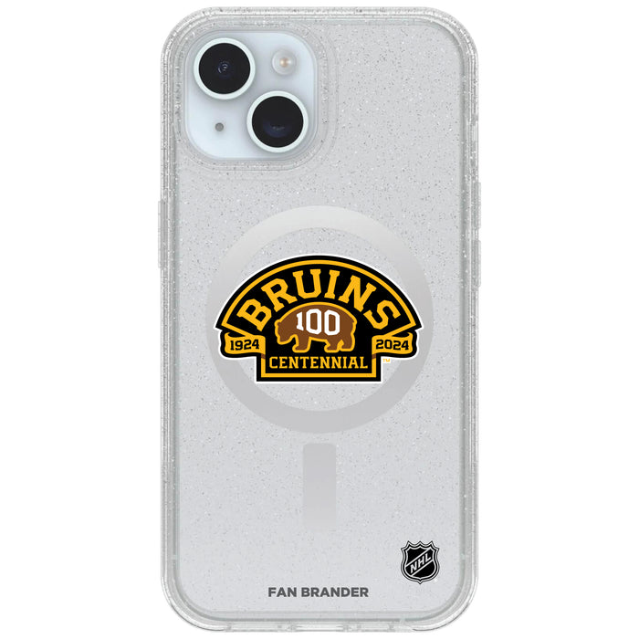 Clear OtterBox Phone case with Boston Bruins Logos