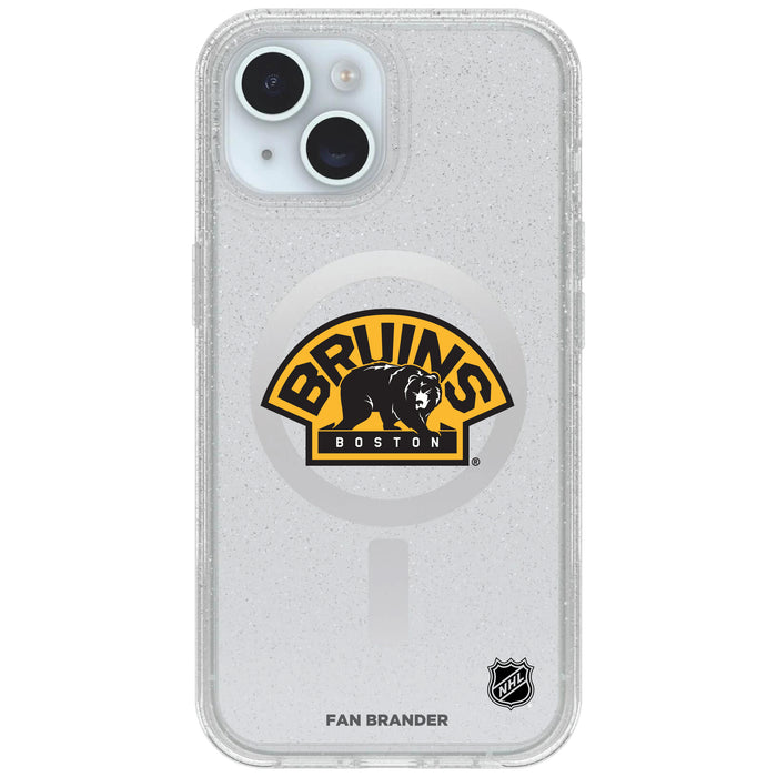 Clear OtterBox Phone case with Boston Bruins Logos