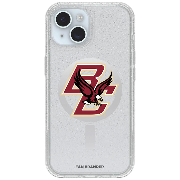 Clear OtterBox Phone case with Boston College Eagles Logos