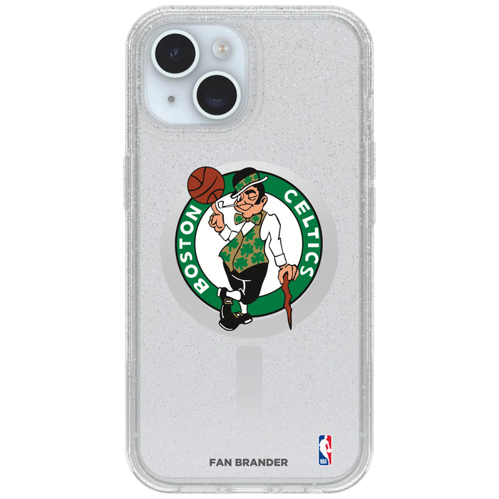 Clear OtterBox Phone case with Boston Celtics Logos