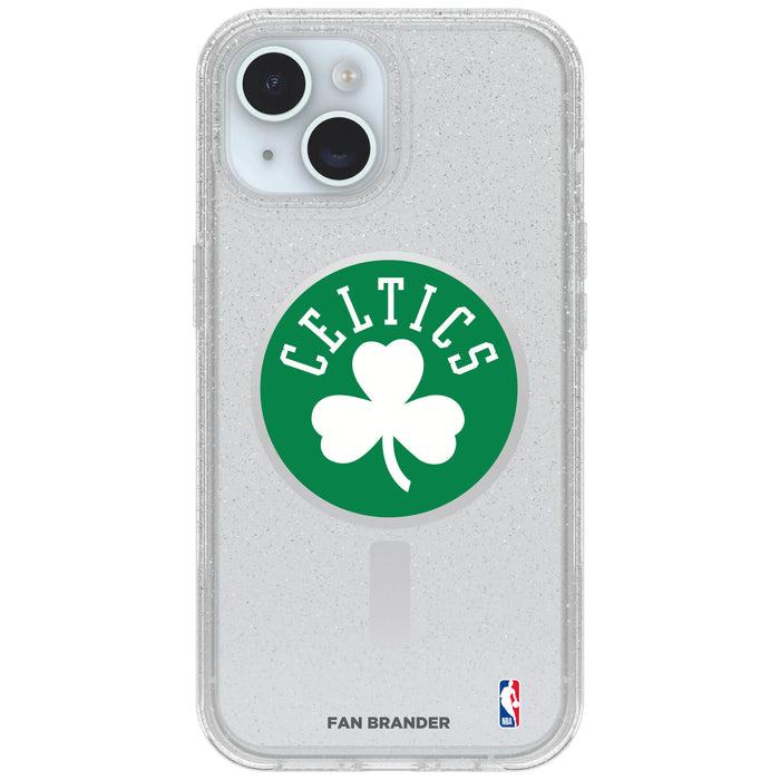 Clear OtterBox Phone case with Boston Celtics Logos