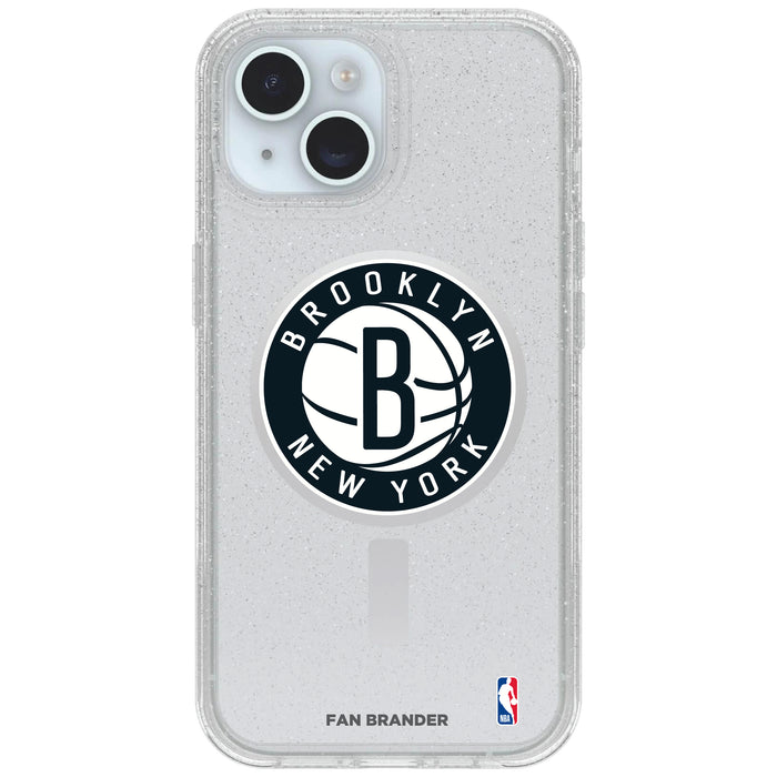 Clear OtterBox Phone case with Brooklyn Nets Logos