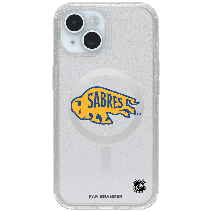 Clear OtterBox Phone case with Buffalo Sabres Logos