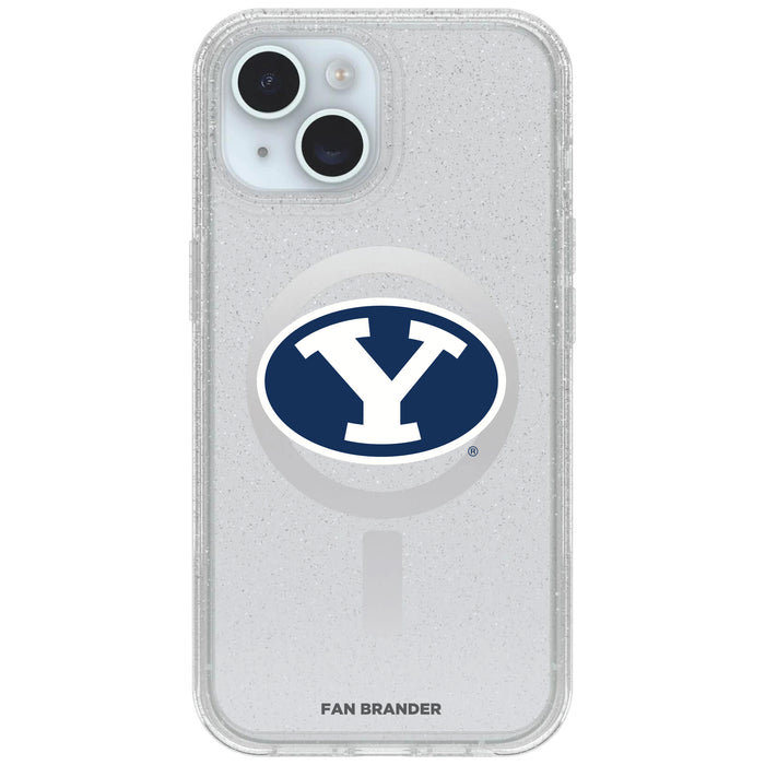 Clear OtterBox Phone case with Brigham Young Cougars Logos