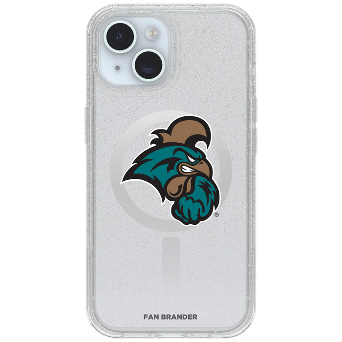 Clear OtterBox Phone case with Coastal Carolina Univ Chanticleers Logos