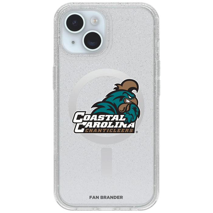 Clear OtterBox Phone case with Coastal Carolina Univ Chanticleers Logos