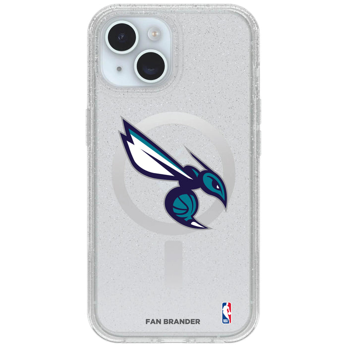 Clear OtterBox Phone case with Charlotte Hornets Logos