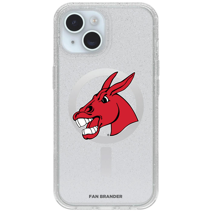 Clear OtterBox Phone case with Central Missouri Mules Logos