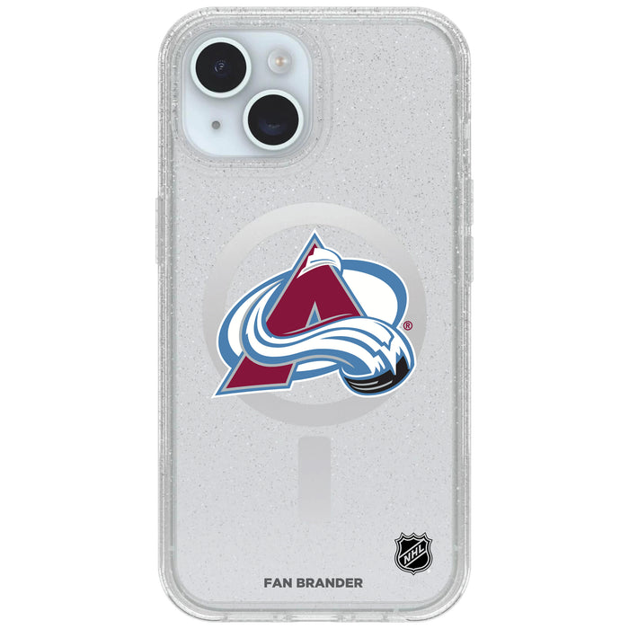 Clear OtterBox Phone case with Colorado Avalanche Logos