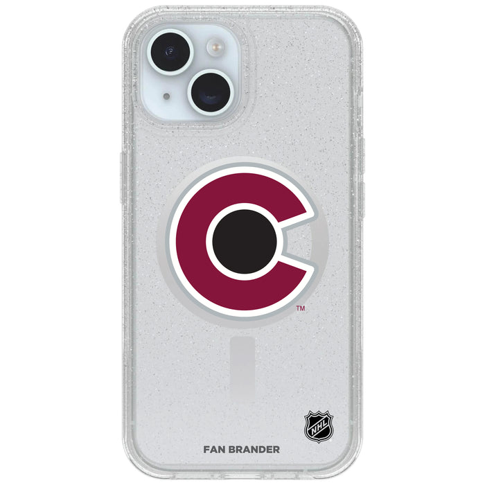Clear OtterBox Phone case with Colorado Avalanche Logos