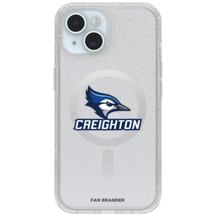 Clear OtterBox Phone case with Creighton University Bluejays Logos