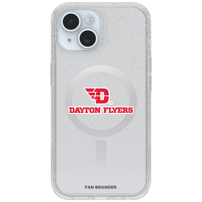 Clear OtterBox Phone case with Dayton Flyers Logos