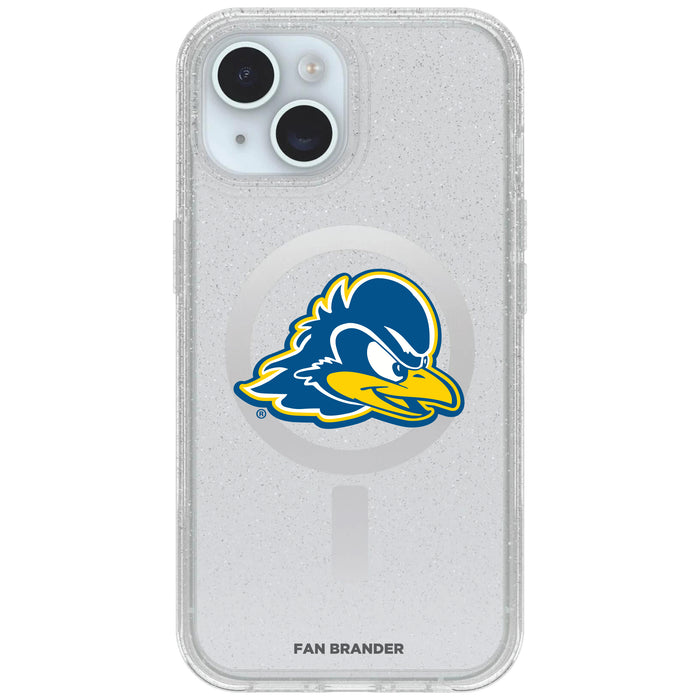 Clear OtterBox Phone case with Delaware Fightin' Blue Hens Logos