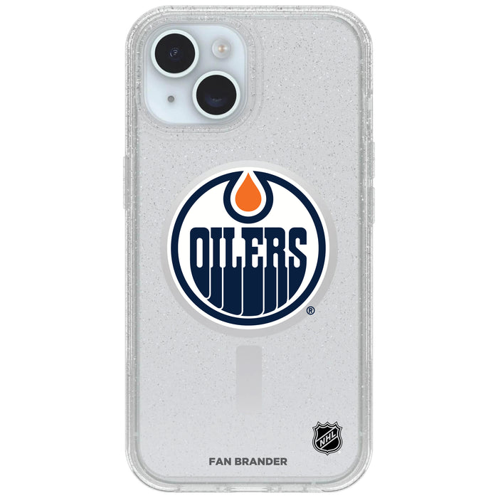 Clear OtterBox Phone case with Edmonton Oilers Logos