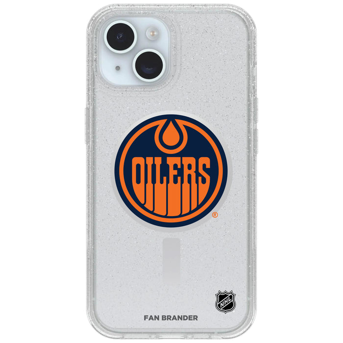 Clear OtterBox Phone case with Edmonton Oilers Logos