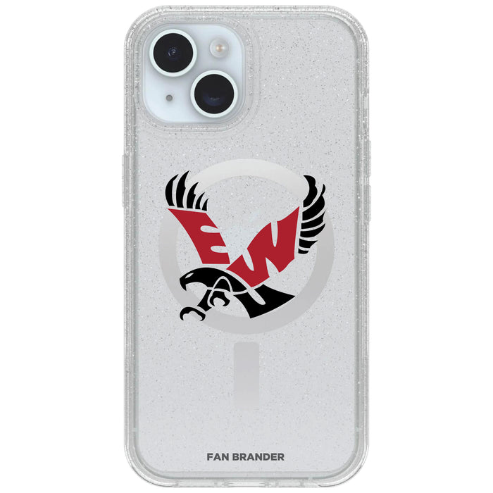 Clear OtterBox Phone case with Eastern Washington Eagles Logos