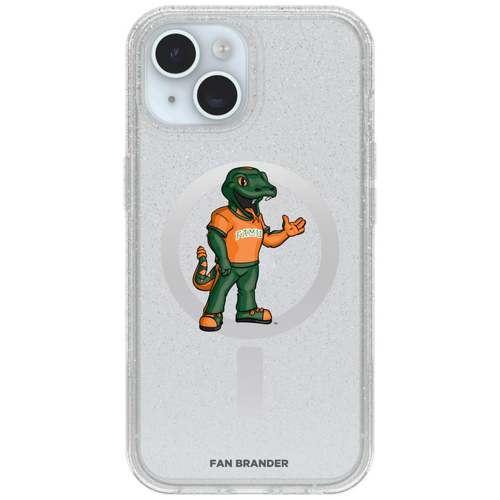 Clear OtterBox Phone case with Florida A&M Rattlers Logos