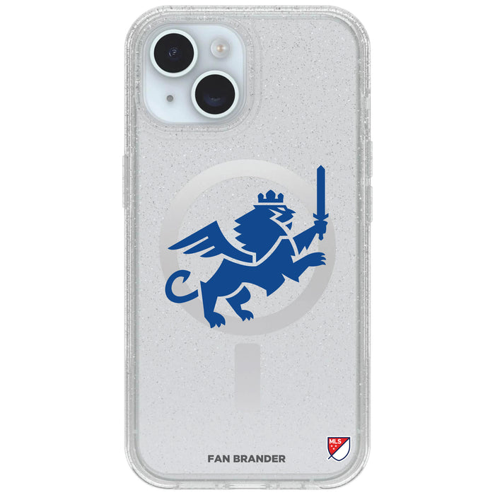 Clear OtterBox Phone case with FC Cincinnati Logos