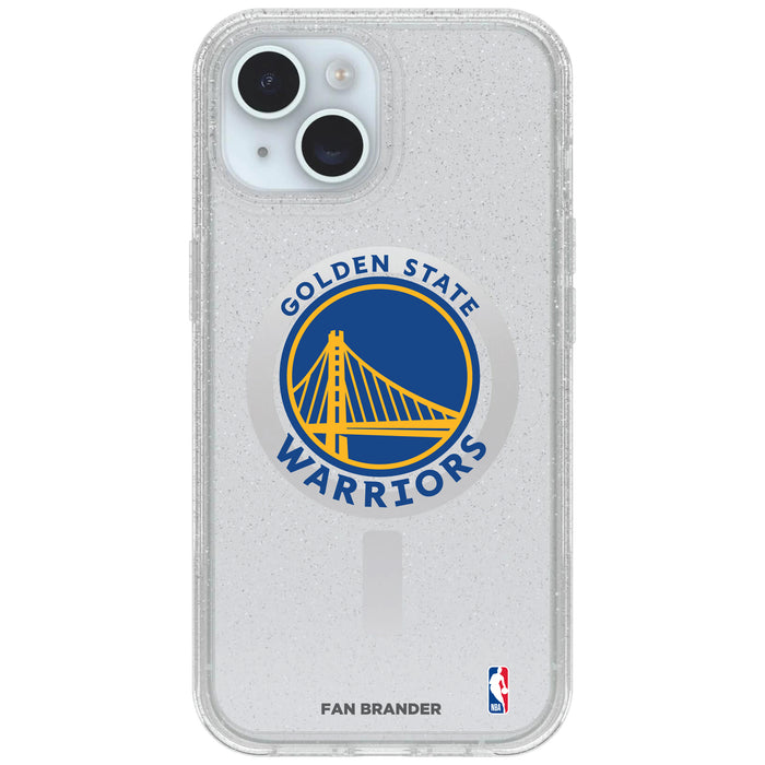 Clear OtterBox Phone case with Golden State Warriors Logos