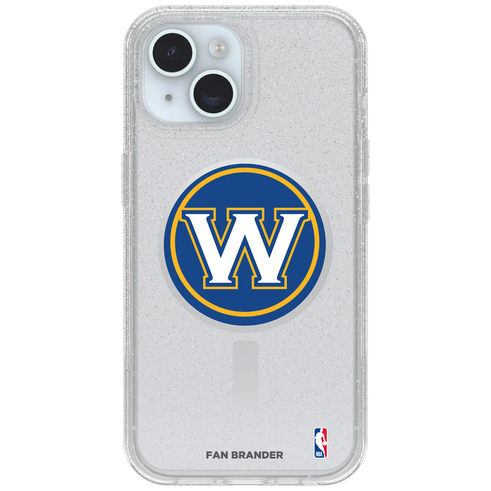 Clear OtterBox Phone case with Golden State Warriors Logos