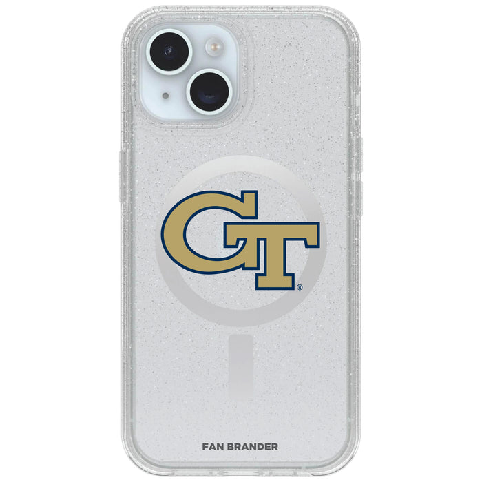 Clear OtterBox Phone case with Georgia Tech Yellow Jackets Logos