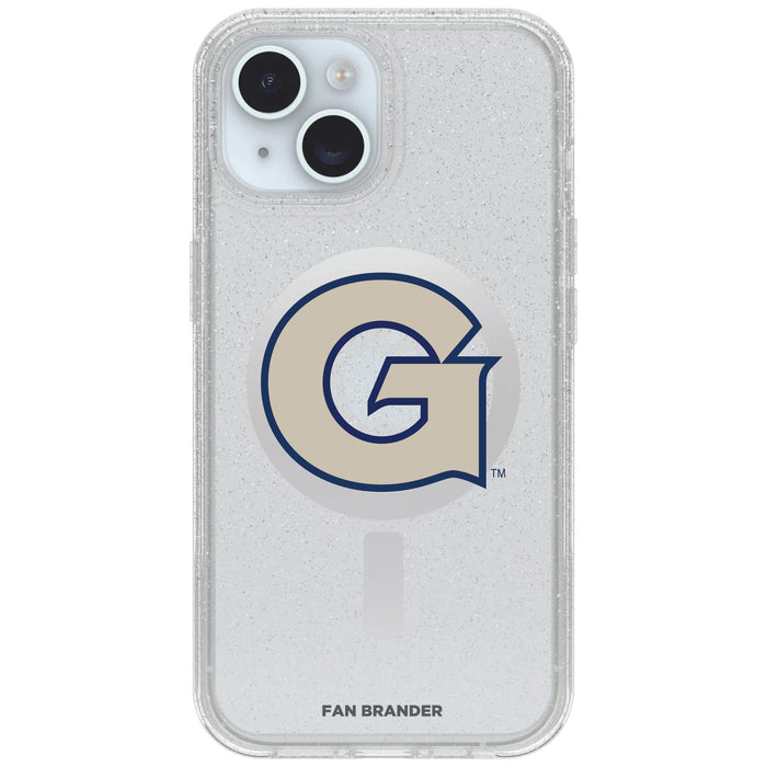 Clear OtterBox Phone case with Georgetown Hoyas Logos