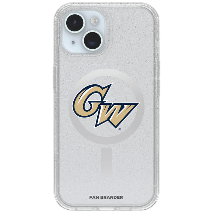 Clear OtterBox Phone case with George Washington Colonials Logos