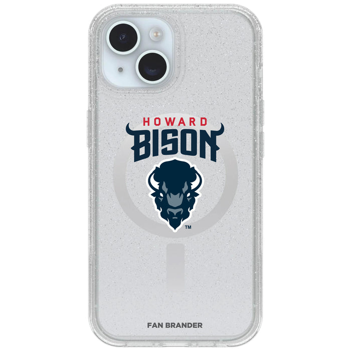 Clear OtterBox Phone case with SMU Mustangs Logos