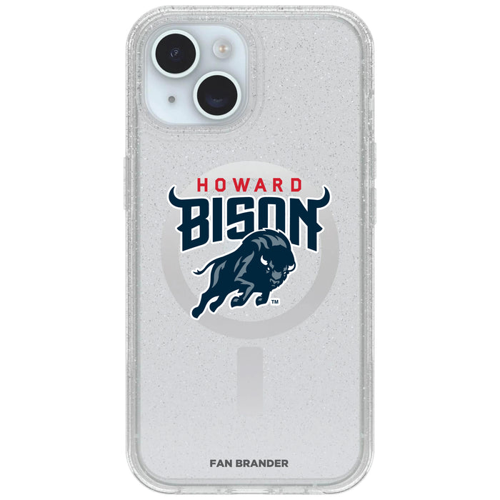 Clear OtterBox Phone case with SMU Mustangs Logos