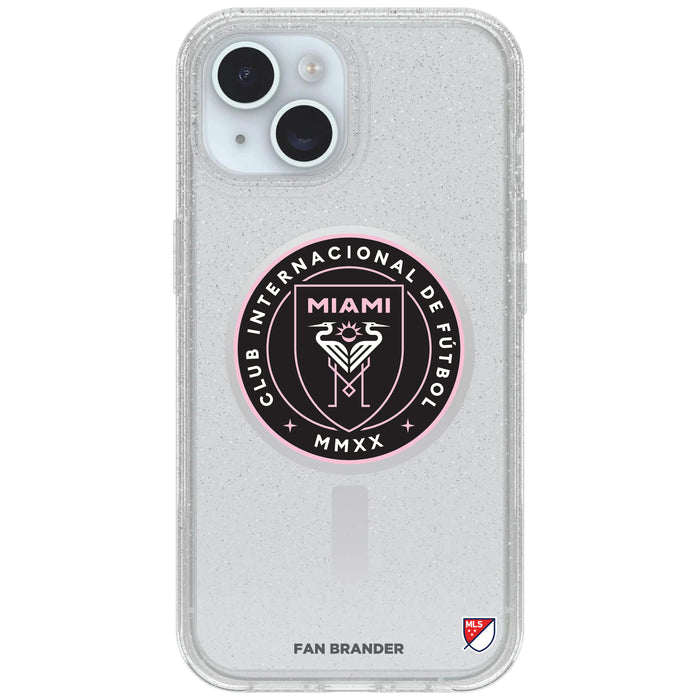 Clear OtterBox Phone case with Inter Miami CF Logos