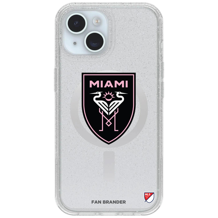 Clear OtterBox Phone case with Inter Miami CF Logos