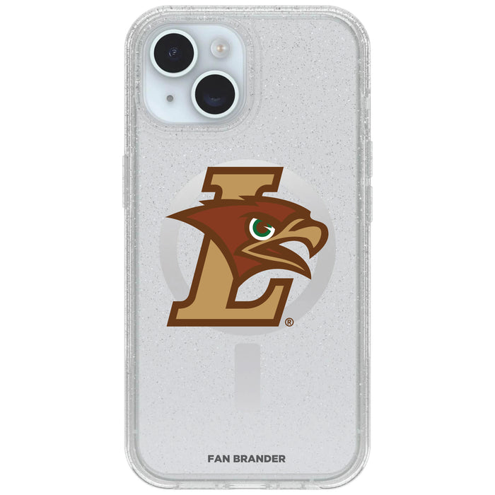 Clear OtterBox Phone case with Lehigh Mountain Hawks Logos