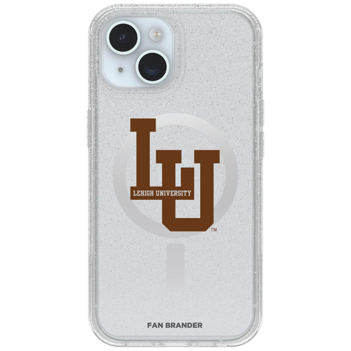 Clear OtterBox Phone case with Lehigh Mountain Hawks Logos