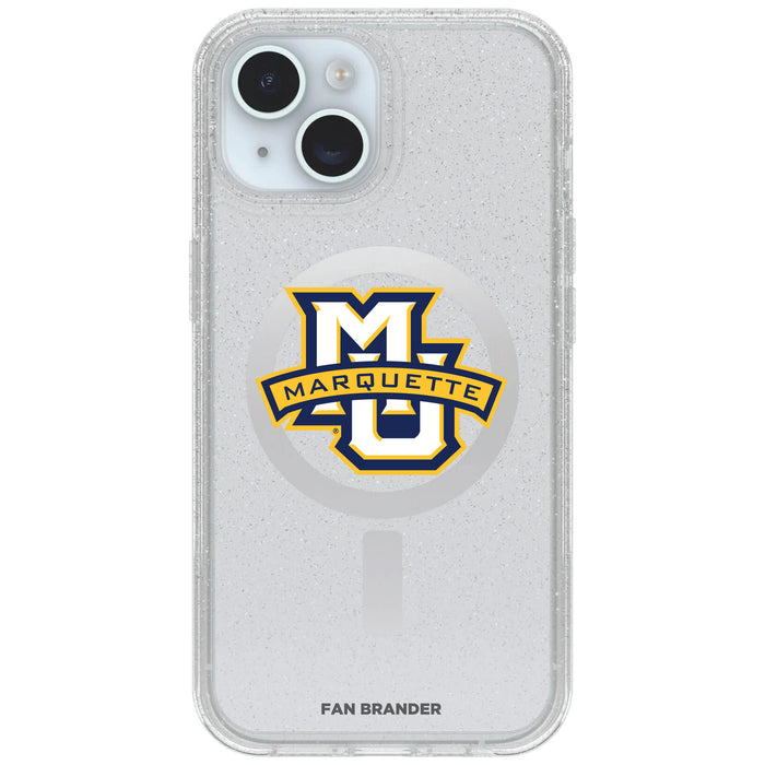 Clear OtterBox Phone case with Marquette Golden Eagles Logos